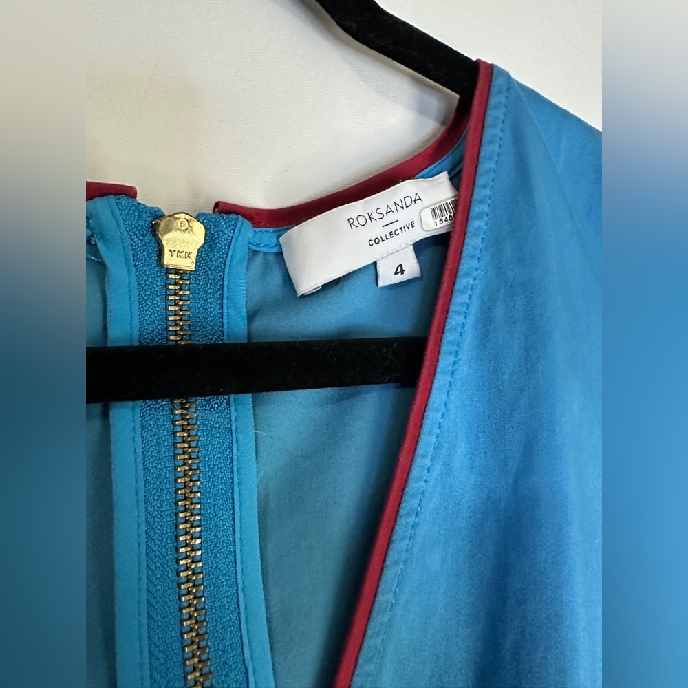 Roksanda Collective Blue Midi Dress Size 4 - read description - Picture 7 of 9